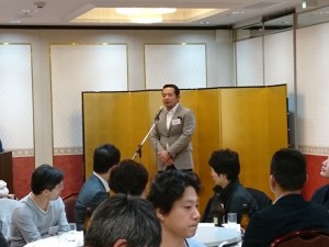 宴会代表橋口開会のあいさつ